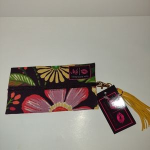 MakeUp Junkie Mini flowers Yellow/Red on Black